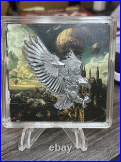 2025 Cameroon STEAMPUNK EAGLE 2 oz. 999 Silver ONLY 199 Mintage S/N# 004/199