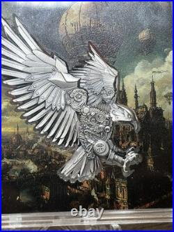 2025 Cameroon STEAMPUNK EAGLE 2 oz. 999 Silver ONLY 199 Mintage S/N# 004/199