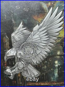 2025 Cameroon STEAMPUNK EAGLE 2 oz. 999 Silver ONLY 199 Mintage S/N# 004/199