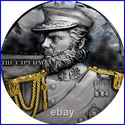 2025 Cameroon Seven Seas The Captain 2 oz Antique Finish Silver coin