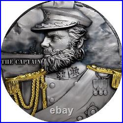 2025 Cameroon Seven Seas The Captain 2 oz Antique Finish Silver coin