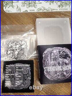 2025 Cameroon SteamPunk Machina 2oz. 999 Silver High Relief Coin 45/199