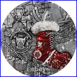 2025 Cameroon Steampunk Santa 2 oz Antiqued Silver Coin Mintage of only 199