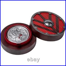 2025 Cameroon The Way to Valhalla Björn Ironside 2 oz Silver Antiqued Coin