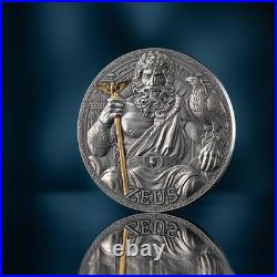 2025 Cameroon Zeus The Great Greek Mythology 3 oz Antique finish Silver Coin 2025 Cameroon Zeus The Great Greek Mythology 3 oz Antique finish Silver Coin