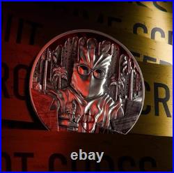 2025 Chad True Crime Zodiac Killer 2 oz Silver Colorized Antiqued Coin