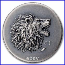 2025 Cook Islands 1 oz Silver Antique Leon (with Box & COA)