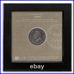 2025 Cook Islands 1 oz Silver Antique Leon (with Box & COA)