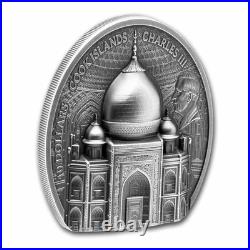 2025 Cook Islands 2 oz Silver Antique Taj Mahal (with Box & COA)