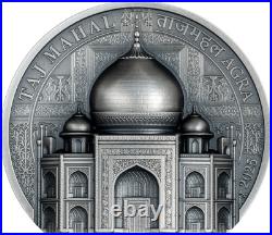 2025 Cook Islands Historical Monuments Taj Mahal 2 oz Silver Antiqued Coin 2025 Cook Islands Historical Monuments Taj Mahal 2 oz Silver Antiqued Coin