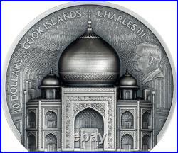 2025 Cook Islands Historical Monuments Taj Mahal 2 oz Silver Antiqued Coin 2025 Cook Islands Historical Monuments Taj Mahal 2 oz Silver Antiqued Coin