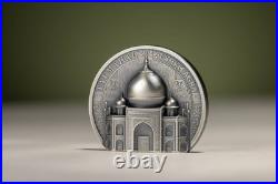 2025 Cook Islands Historical Monuments Taj Mahal 2 oz Silver Antiqued Coin 2025 Cook Islands Historical Monuments Taj Mahal 2 oz Silver Antiqued Coin