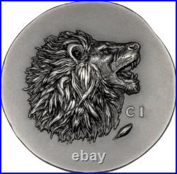 2025 Cook Islands Leon Numismatic Icons 1 oz 9999 Silver Antique Coin UHR