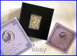 2025 Fiji Lunar Snake Bar High Relief Antiqued 1 oz Silver Coin