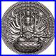 2025-Gabon-Thousand-Armed-Eyed-Guan-Yin-Bodhisattva-Buddha-2-oz-Silver-Coin-01-iy