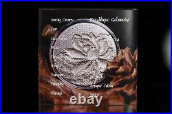 2025 Gabon Thousand Armed & Eyed Guan Yin Bodhisattva Buddha 2 oz Silver Coin