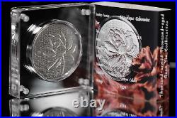 2025 Gabon Thousand Armed & Eyed Guan Yin Bodhisattva Buddha 2 oz Silver Coin