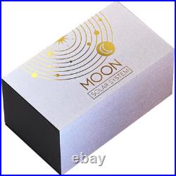 2025 Ghana Solar System Moon 2 oz Silver Antiqued Labradorite Spherical Coin