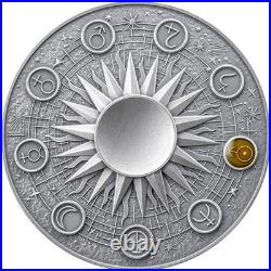 2025 Ghana Uranus Solar System 2 oz Antique finish Silver Coin