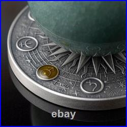 2025 Ghana Uranus Solar System 2 oz Antique finish Silver Coin