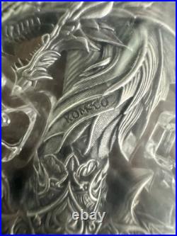 2025 Komsco Sword of Chiwoo Korean Mint 2.5oz. 999 Fine Silver Antiqued Capsule