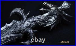 2025 Korea Sword of Chiwoo 2.5 oz Silver Antiqued Shaped Art Bar