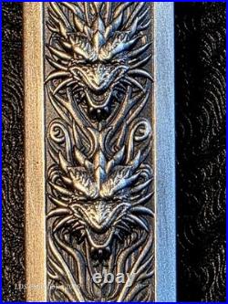 2025 Korea Sword of Chiwoo 2.5 oz Silver Antiqued Shaped Art Bar