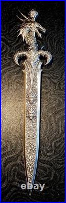 2025 Korea Sword of Chiwoo 2.5 oz Silver Antiqued Shaped Art Bar