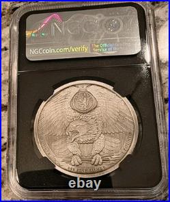2025 Lady Liberty & Eagle High Relief NGC MS70 Antiqued 1oz Silver Jody Clark $1