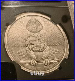 2025 Lady Liberty & Eagle High Relief NGC MS70 Antiqued 1oz Silver Jody Clark $1