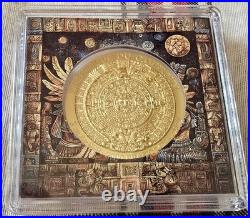 2025 Maya 2oz Silver Gold Gilded Coin Cameroon 2000 Franc #21/299 HighRelief COA 2025 Maya 2oz Silver Gold Gilded Coin Cameroon 2000 Franc #21/299 HighRelief COA
