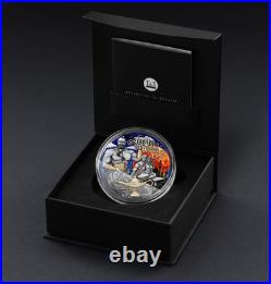 2025 Niue 2 oz Silver Antiqued & Colored Aladdin & The Wonderful Lamp