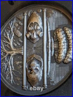 2025 Niue 2 oz Silver Life & Death Dual UHR Antiqued NGC MS70 HIGH RELIEF RARE