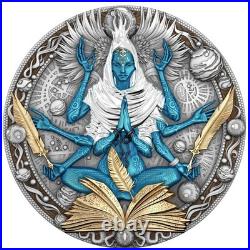 2025 Niue Cobellion 2 oz Silver Antiqued Gilded High Relief Coin 2025 Niue Cobellion 2 oz Silver Antiqued Gilded High Relief Coin