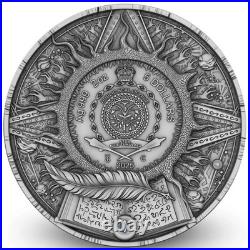 2025 Niue Cobellion 2 oz Silver Antiqued Gilded High Relief Coin