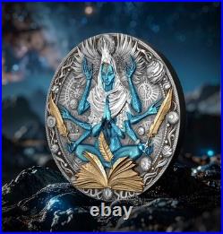 2025 Niue Cobellion 2 oz Silver Antiqued Gilded High Relief Coin