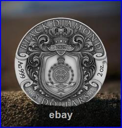 2025 Niue Pirate Black Diamond 2 oz Antique Finish Silver Coin 2025 Niue Pirate Black Diamond 2 oz Antique Finish Silver Coin
