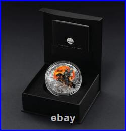 2025 Niue The Warrior's Path Hatamoto 2 oz Silver Antiqued Colorized Coin