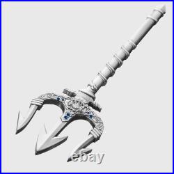 2025 Republic Tchad Poseidon Trident 2 Oz Silver Coin (Antiqued Finish)