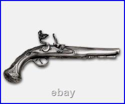 2025 Samoa 2 oz Silver George Washington's Flintlock Pistol Coin