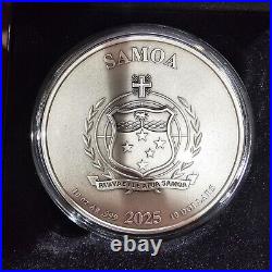 2025 Samoa DC Superman Last Son of Krypton 10 oz Multilayer Silver Antiqued Coin