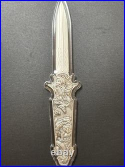 2025 Samoa Dragon Tiger Switchblade 2 oz Silver Antiqued Ultra High Relief Coin 2025 Samoa Dragon Tiger Switchblade 2 oz Silver Antiqued Ultra High Relief Coin