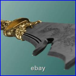 2025 Samoa Guan Yu's Green Dragon Crescent Blade 2 oz Silver Shaped Coin