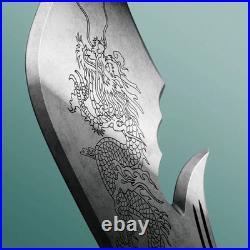 2025 Samoa Guan Yu's Green Dragon Crescent Blade 2 oz Silver Shaped Coin