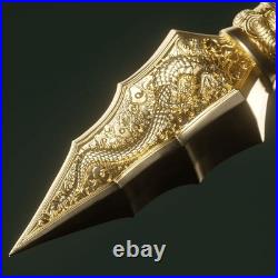 2025 Samoa Guan Yu's Green Dragon Crescent Blade 2 oz Silver Shaped Coin