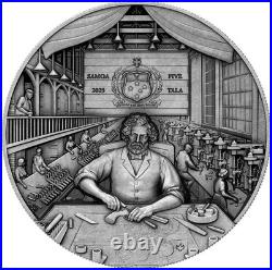 2025 Samoa Samuel Colt 2 oz Silver Antiqued High Relief Coin