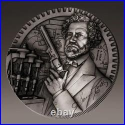 2025 Samoa Samuel Colt 2 oz Silver Antiqued High Relief Coin