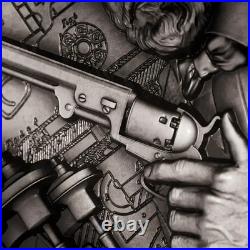 2025 Samoa Samuel Colt 2 oz Silver Antiqued High Relief Coin