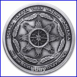 2025 Sioux Nation 1 oz Silver UHR Antique Dragonfly Spirit 2025 Sioux Nation 1 oz Silver UHR Antique Dragonfly Spirit