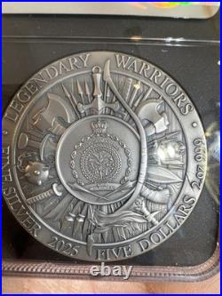 2025 Sitting Bull 2 oz High Relief Silver Antiqued & Gold Gilded NGCX MS10